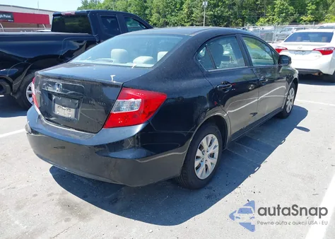 2012 Honda Civic Lx from USA, damaged, VIN 19XFB2F50CE088269